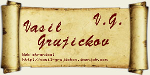 Vasil Grujičkov vizit kartica